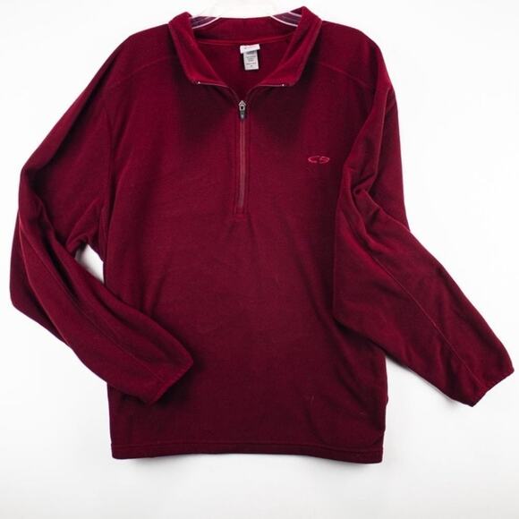 Champion Men's Pullover Size XL Red Fleece Sport Athletic Quarter Zip - Picture 10 of 14